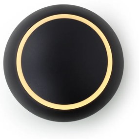 Arandela Moon Ø14Cm Led 5W 3000K Bivolt / Preto |S&l Iluminação 2004/1... (Preto)