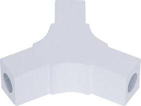 Junção Y Perfil Sobrepor Alumínio Branco Sem Iluminação Fit15