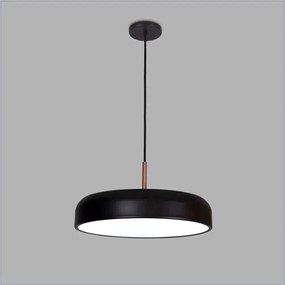 Pendente Titan Ø40X11Cm 4Xe27 Com Difusor Plano / Haste De 15Cm | Usin... (BT - Branco Texturizado)