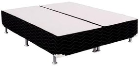 Base de Cama Box Light Black Alta Queen 158 cm (LARG) - 42679 Sun House