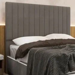 Cabeceira Cama Box Casal 140cm Estofada Plutus Linho Mescla Z04 - Mpoz
