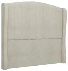Cabeceira Casal King Cama Box 195cm Glenda Z04 Boucle Bege - Mpozenato
