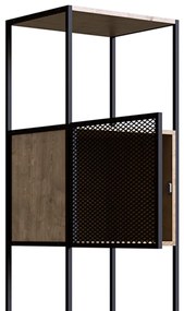 Estante 02 Portas New 180 cm Hanover e Preto - D'Rossi