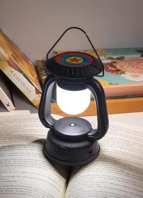 Luminária Lampião Preta 1 Peça