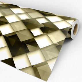 Papel de Parede Geométrico Amarelado