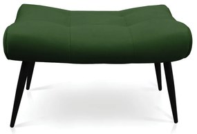 Puff Sher Suede Verde Pés Palito de Ferro - D'Rossi