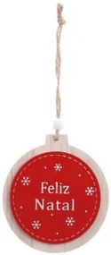 Tag Feliz Natal Vermelho