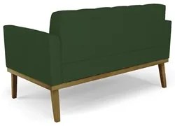 Sofá Namoradeira e 2 Poltronas Base Madeira Castanho Ana Veludo Luxo V