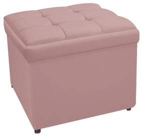Calçadeira Copenhague 100 cm Solteiro Suede Rosê - ADJ Decor