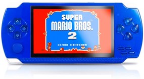 Video Game Port&aacute;til +3000 Jogos Arcade Mp5 Super Nintendo Nes Gba Azul