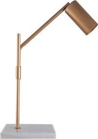 Luminaria De Mesa Articulada Aco Marmore Gold