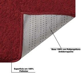Tapete Decorativo Sala de Estar Alcazar 200X250 Vermelho G30 - Gran Belo