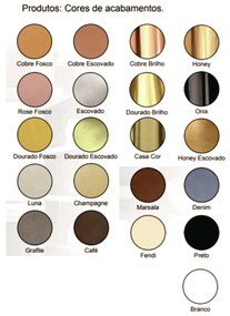 Luminária De Chão Ela 24X31X146Cm Tubo Metal Alumínio E Vidro 1Xmr11 /... (PRETO / COBRE BRILHO)