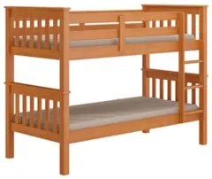 Beliche Solteiro Juvenil com Escada Fixa Bliss Z40 Mel Acetinado - Mpo