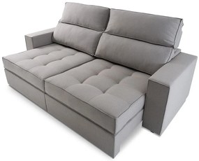 Sofá Retrátil Fusion com Molas Ensacadas Ilha Bela Móveis - 240cm