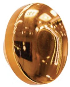 Arandela Galáxia 1Xpci Led 5W 220V Ø12X5Cm (C/ Um Furo Na Lateral) | U... (OC-M Ocre Metálico)