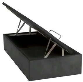 Base de Cama Box Bau Physical Camurca Cinza Solteiro 88 cm (LARG) - 52546 Sun House