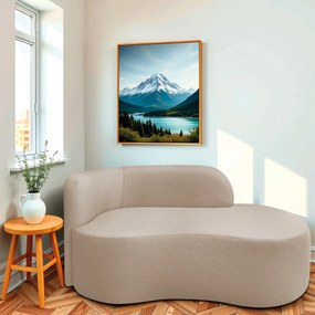 Divã Recamier Orgânico Tokyo 200cm Lado Direito Linho - ADJ Decor