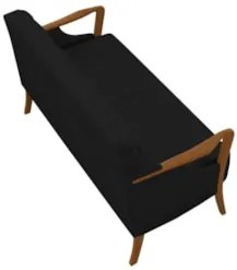 Kit Namoradeira 135cm e 2 Poltronas Decorativas Capitonê Lapa Z32 Velu