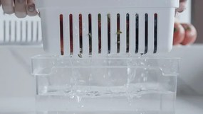 Organizador Clear Fresh Com Cesto 2,2 L