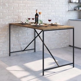 Mesa Para Sala De Jantar Industrial Retangular Vermont