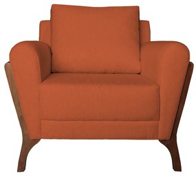 Poltrona Decorativa Sabrina Veludo Terracota