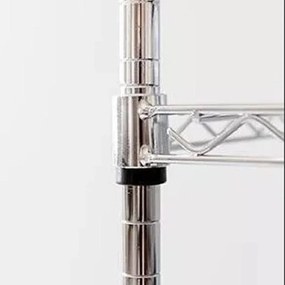 Estante Aço 5 Prateleiras Cromada Aramada Cozinha 170 Cm