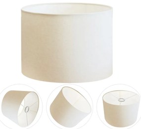 Cúpula Abajur Cilíndrica Cp-7017 Ø40x21cm Branco