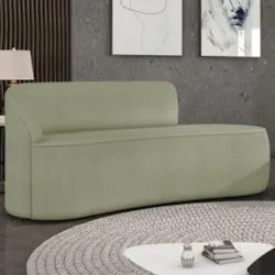 Sofá 3 Lugares Para Sala 180cm Orgânico Wendi Boucle Pistache I01  - M