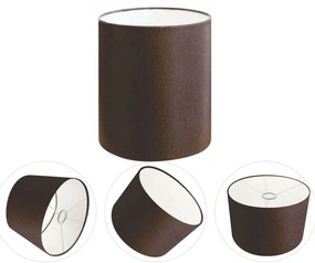 Cúpula Abajur Cilíndrica Cp-8001 Ø13x15cm Café