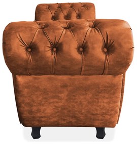 Recamier com Bau Grécia 140 cm Corano Nozes Pés Chanfrados - D'Rossi