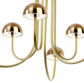 Plafon Mushroom 79X86X82Cm Metal Alumínio 18Xg9 - Old Artisan Plf-5834... (ROSE FOSCO / COBRE BRILHO)