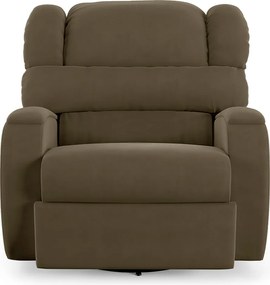 Poltrona do Papai Sala de Cinema Reclinável Kylie Glider Manual Giratória Veludo Capuccino G23