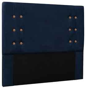 Cabeceira Decorativa 1,40M Kors Suede Azul Marinho G63 - Gran Belo