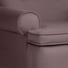 Poltrona da Vovó Lucy Decorativa Luxo Suede Crepe