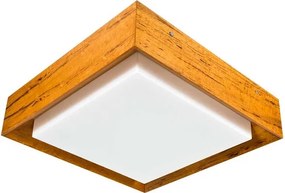 Plafon De Sobrepor Quadrado Madeira Louro Freijo