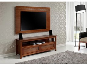 Rack com Painel de Madeira Maciça Emily - 140cm