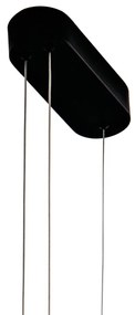 Pendente Byte Redondo Ø60X5Cm Led 41W 3000K Bivolt Alumínio Preto - Us...
