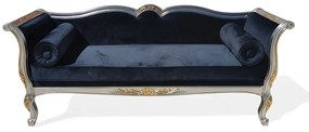 Recamier Sofá Provençal Detalhe Entalhado Madeira Maciça Eucalipto Design de Luxo Peça Artesanal
