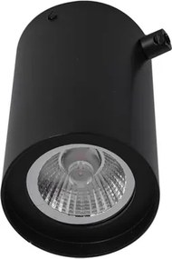 Plafon Sobrepor Gu10 7W Preto Fosco Com 1 Prensa Cabo