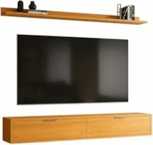 Rack TV 75 Pol. Suspenso 180cm 2 Portas Lila Cinamomo Z49   - Mpozenat