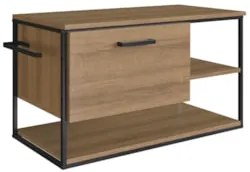 Gabinete de Banheiro Suspenso 80cm Para Cuba Yuri Mel Z54 - Mpozenat