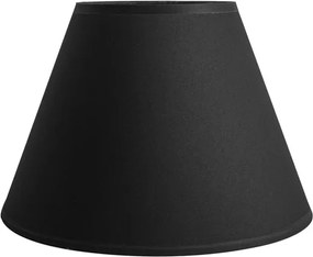 Cupula Para Abajur Tecido Poliestireno Preto 30Cm