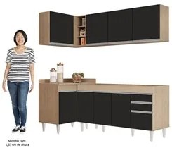 Armário de Cozinha Modulado de Canto Direito 4 Peças CP40 Balcão sem T