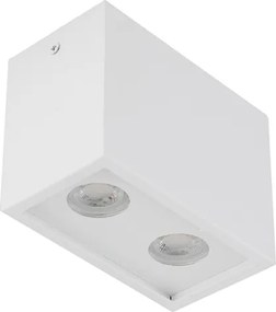 Plafon De Sobrepor Alumínio 10x5,5cm Piccolo - BRANCO