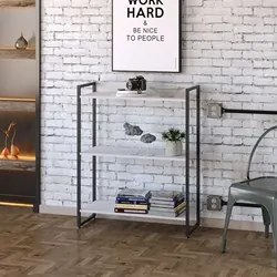 Estante Livreiro Dynamica Industrial 80cm 3 Prateleiras C08 Branco Che