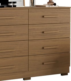 Cômoda para Quarto com 8 Gavetas 136cm Sirlei Atacama A09 - D'Rossi