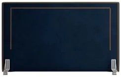 Cabeceira Cama Box Casal Queen 160cm Mali Z37 Veludo Azul Marinho - Mp
