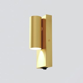 Arandela Tub Slim 06X15Cm Alumínio 1Xmr11 C/ Interruptor - Qimporta Ar... (CHAMPANHE)