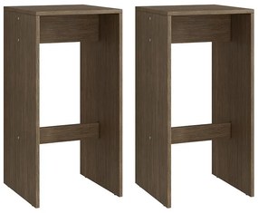 Conjunto 2 Banquetas Altas Multiuso Em Mdp - Ameixa Negra
